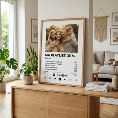 Affiche Playlist Personnalisée en situation 2