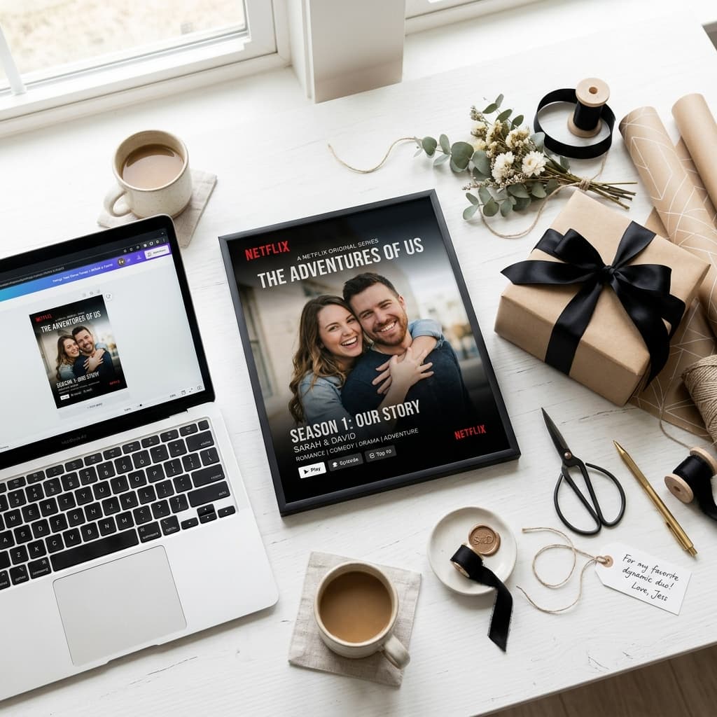 Comment créer une fausse affiche Netflix personnalisée avec photo pour offrir en cadeau original ?