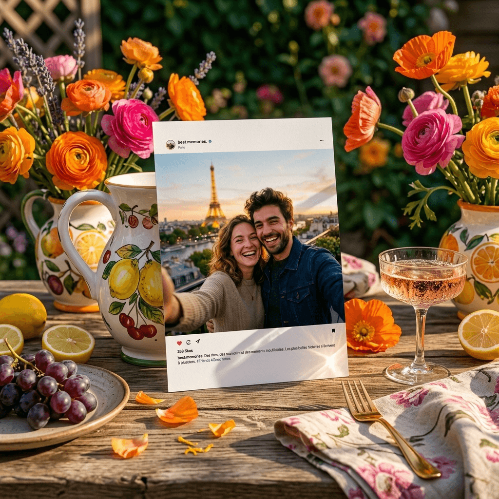 Aperçu en situation réelle de l'affiche Affiche Instagram Personnalisée - Vue 3