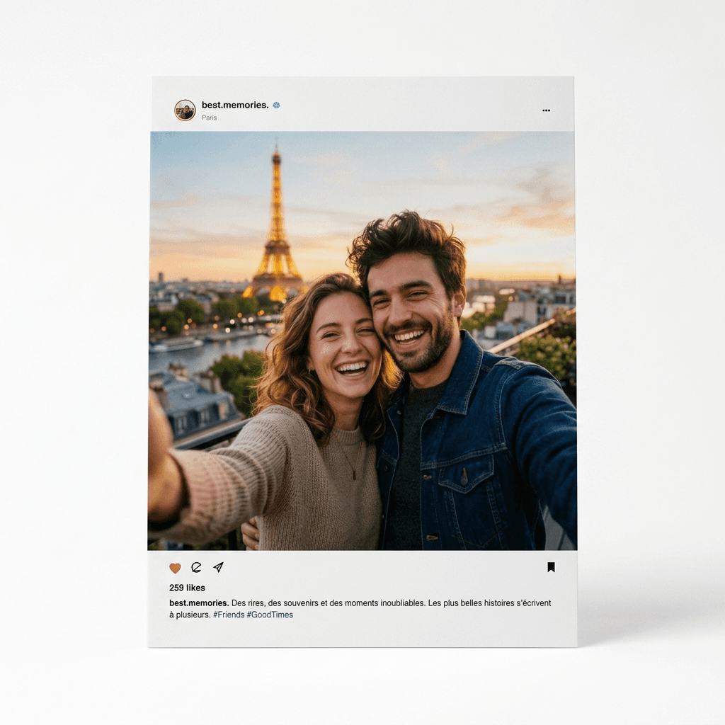 Aperçu en situation réelle de l'affiche Affiche Instagram Personnalisée - Vue 4