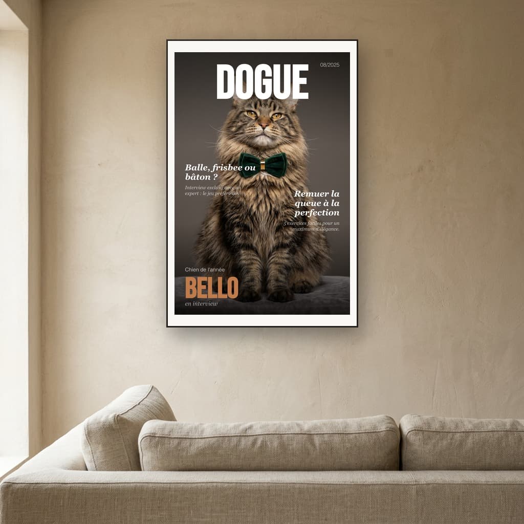 Aperçu en situation réelle de l'affiche Affiche Magazine Animaux - Vue 1