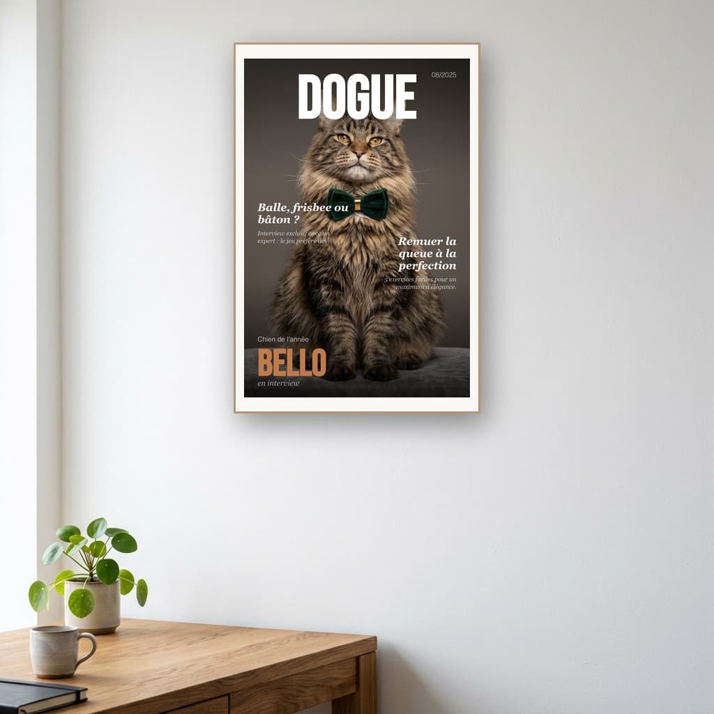 Aperçu en situation réelle de l'affiche Affiche Magazine Animaux - Vue 2