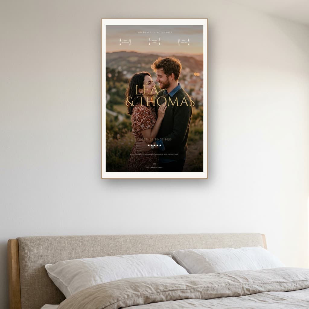 Aperçu en situation réelle de l'affiche Affiche Film Notre Histoire - Vue 2