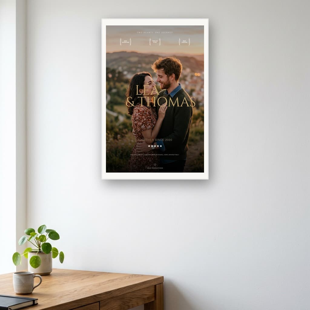 Aperçu en situation réelle de l'affiche Affiche Film Notre Histoire - Vue 3