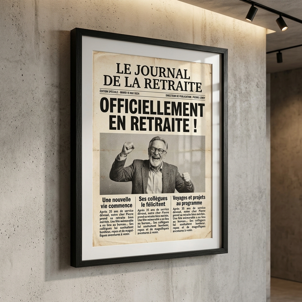 Cadeau de Retraite Personnalisé : Un souvenir pour son pot de départ
